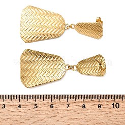 Серьги-гвоздики трапециевидной формы из нержавеющей стали 304&nbsp;EJEW-K268-38G