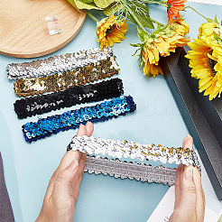 12шт. 4-х цветная пряжа и резинка для волос OHAR-GF0001-17