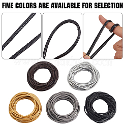 Плоский шнур из искусственной кожи длиной 10 м.&nbsp;WL-GF0001-33C