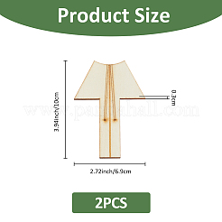 2 шт. деревянные маркеры для мячей для гольфа AJEW-FH0005-41