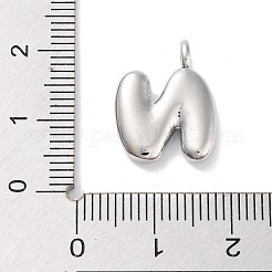 Подвески из латуни с покрытием стойки с буквами-шариками KK-C050-01P-N