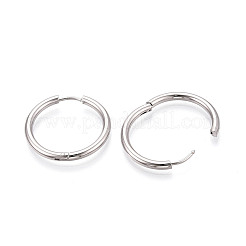 Pendientes de aro de acero inoxidable 304&nbsp;EJEW-T048-24E-P