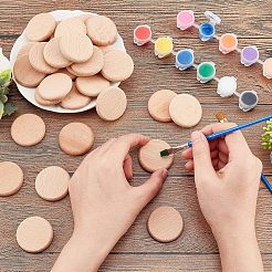 Необработанные деревянные диски WOOD-WH0030-13