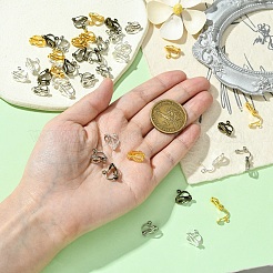 80шт 8 цвета латунные клипсы для серег FIND-YW0005-35