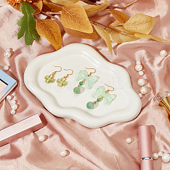 Фарфоровая ювелирная тарелка DJEW-WH0058-01B