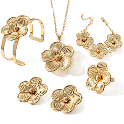 Schmucksets aus Eisen mit Blumenmotiven&nbsp;WG30024-01