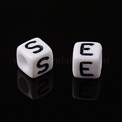 Письмо акриловые европейские бусины&nbsp;OPDL-R050-10mm