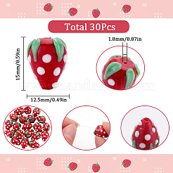 30шт фарфоровые бусины ручной работы PORC-SC0001-07