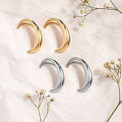4 шт. 4 стиля С-образных серег из сплава EJEW-GO0002-30