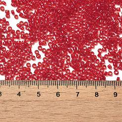 Прозрачные цветные стеклянные круглые бусины&nbsp;SEED-B001-06A-04