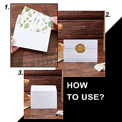 Конверты и цветочные узоры наборы благодарственных открыток DIY-CP0004-97