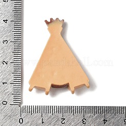 Кабошоны из непрозрачной смолы с изображением мультяшного племени&nbsp;RESI-M043-01G