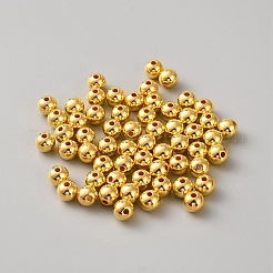 ABSプラスチックビーズ  模造パールビーズ  ラウンド  ゴールド  4mm  約17000個/セット&nbsp;KY-WH0045-85A-G