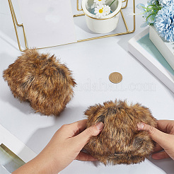 1 пара женских бархатных перчаток с нарукавниками&nbsp;AJEW-CY0002-21A