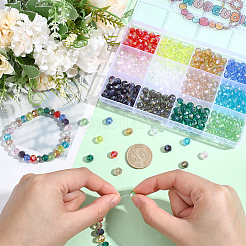360 pièces 12 couleurs galvanoplastie perles de verre&nbsp;EGLA-PA0001-49