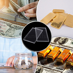 10 шт. акриловых упаковочных коробок с крышками для золотых слитков&nbsp;CON-ME0001-01