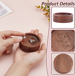 Holzplatte zur Präsentation von Fingerringen&nbsp;RDIS-WH0007-10