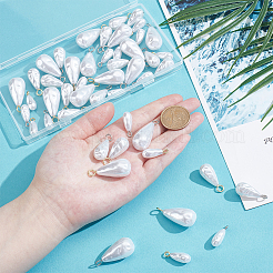 48 шт. 6 стиля подвески из искусственного жемчуга из смолы FIND-PH0026-36