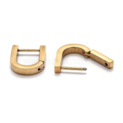 Серьги-кольца Huggie Hoop из нержавеющей стали 304&nbsp;STAS-J033-12B-G