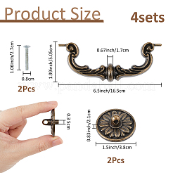 Дверные ручки шкафа из сплава PALLOY-WH0816-033AB