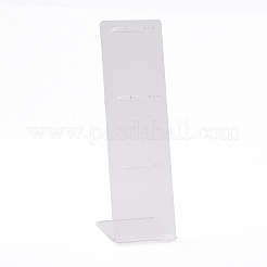 透明アクリルイヤリングディスプレイスタンド  L字型  透明  19.5x6.3x0.95cm  穴：1.6mm&nbsp;EDIS-G014-06