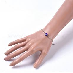 Браслеты из бисера ручной работы сглаз бусины сглаз BJEW-JB04462-02