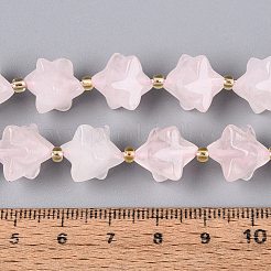 Natürlichen Rosenquarz Perlen Stränge&nbsp;G-Q608-07A-02