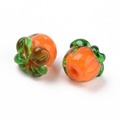 Осенняя тема ручной работы бугристые бусины лэмпворк LAMP-S194-014