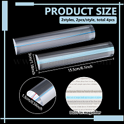 4 loupe en acrylique de 2 styles différents&nbsp;OFST-FG0001-02A