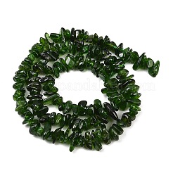 Natürliche grüne Diopsidperlenstränge&nbsp;G-P615-B01-01