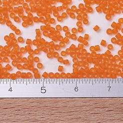 MIYUKIデリカビーズ  シリンダー  日本製シードビーズ  11/0  （db0744)マット透明オレンジ  1.3x1.6mm  穴：0.8mm  約2000PCS /ボトル  10 G /ボトル&nbsp;SEED-JP0008-DB0744