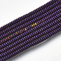 Гальванизировать немагнитных синтетический гематит бисер пряди&nbsp;G-T114-58