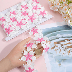 Лента с кружевной отделкой для ресниц из полиэстера&nbsp;OCOR-WH20003-03B-01