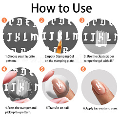 Modelli per nail art fai da te in acciaio inossidabile&nbsp;MRMJ-WH0092-026