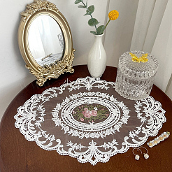 2 tovaglietta vintage in pizzo di poliestere ricamata&nbsp;AJEW-CN0005-09B-02