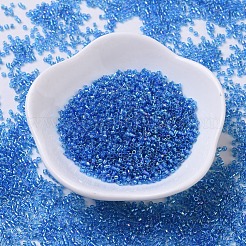 MIYUKIデリカビーズ  シリンダー  日本製シードビーズ  11/0  （db0177)透明カプリブルーab  1.3x1.6mm  穴：0.8mm  約2000PCS /ボトル  10 G /ボトル&nbsp;SEED-JP0008-DB0177