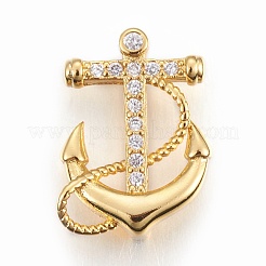 Латунные микро проложить кубического циркония слайд подвески ZIRC-E154-04-NR