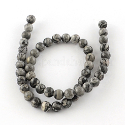 Carte naturelle pierre / pierre picasso / perles jaspe picasso&nbsp;G-S188-6mm