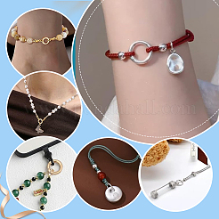 2 pz 2 colori 925 anelli a molla in argento sterling con 925 timbri&nbsp;STER-PH0004-27B