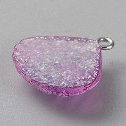 Подвески из прозрачной смолы градиентного цвета&nbsp;LS-RESI-WH0029-59P-01