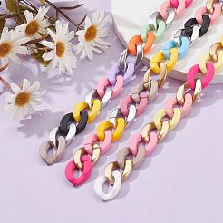 3 brins 3 styles de chaînes torsadées opaques faites à la main&nbsp;AJEW-JB00987