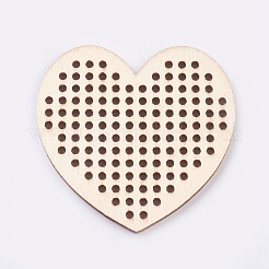 Деревянный иглопробивной вышитый вышитый диск WOOD-L006-22