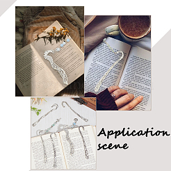 10 шт. 5 стиля тибетский стиль сплав закладка фурнитура с отверстиями FIND-SC0008-98