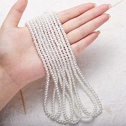 304ステンレススチールペンダントネックレス  アクリルイミテーションパールラウンドビーズとラインストーン付き  猫の形  ホワイト  ゴールドカラー  17.83インチ（45.3cm）&nbsp;NJEW-SZ0001-22