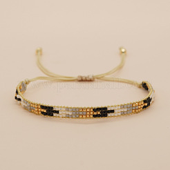 Разноцветные плетеные браслеты из стеклянного бисера для женщин&nbsp;QJ1437-1