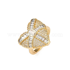 Регулируемые манжетные кольца с микропаве из кубического циркония из латуни RJEW-C139-11G