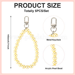 Пластиковые бусины подвесные украшения HJEW-TAC0064-03