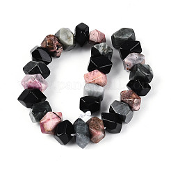 Нити из натуральных бусин родонита&nbsp;G-N358-01A-03