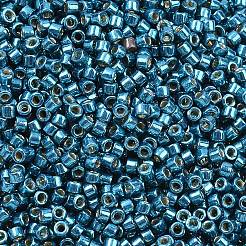 MIYUKIデリカビーズ  シリンダー  日本製シードビーズ  11/0  (db2515)duracoat 亜鉛メッキ ポセイドンブルー  1.3x1.6mm  穴：0.8mm  約100000個/500g&nbsp;SEED-MY11-DB2515