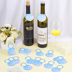 50 шт. бумажные бирки для бокалов для вина на празднование рождения ребенка FIND-FG0004-99A